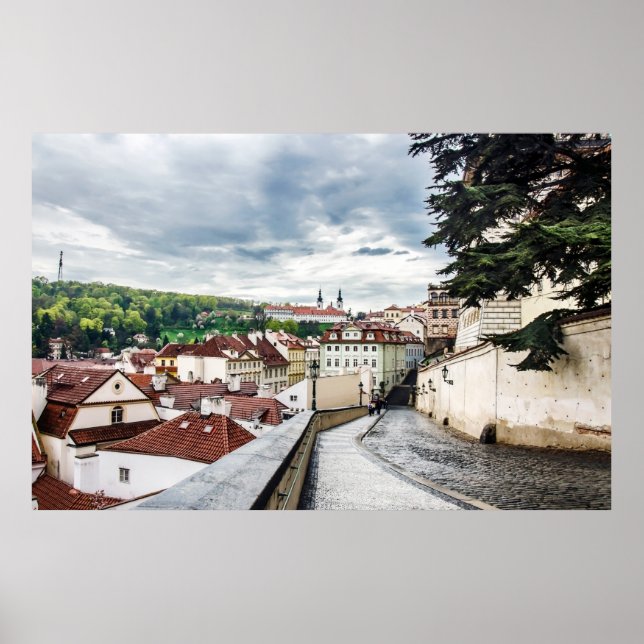 Street in Prague downtown Poster (Front)