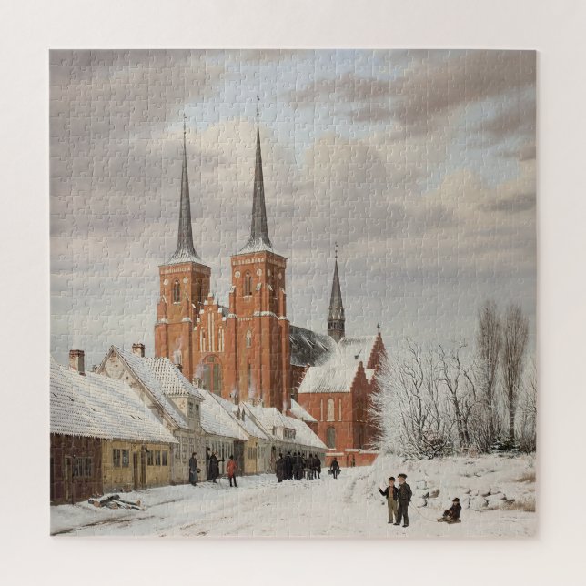 Street in Roskilde 1836 Jigsaw Puzzle (Vertical)