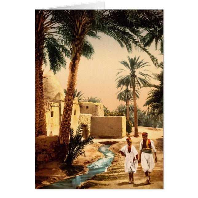 Street in the old town, Biskra, Algeria (Front)