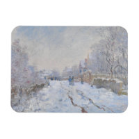 Street in the Snow Argenteuil by Claude Monet