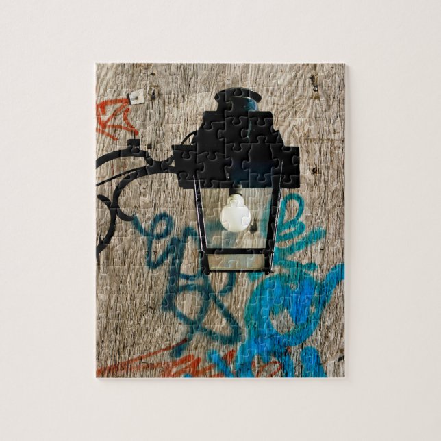 Street Lamp and Graffiti  Jigsaw Puzzle (Vertical)