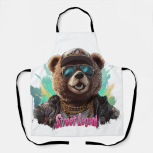 Street Legend Bear - Cool Graphic Design Apron