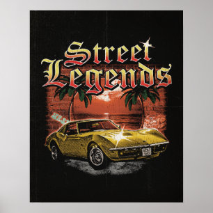 Street Legends - Urban Streetwear Design Poster