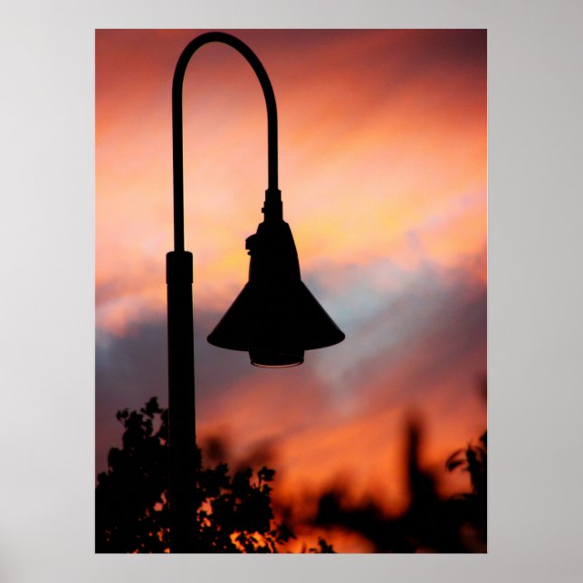 Street Light Silhouette Print (Front)