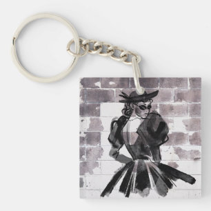 "Street Muse – Fashion on the Wall" Key Ring