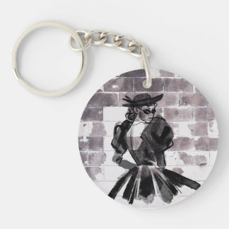 "Street Muse – Fashion on the Wall" Keychain
