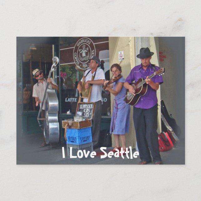 Street Musicians Postcard (Front)