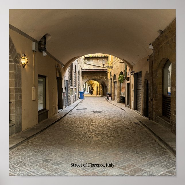 Street of Florence Italy Poster (Front)