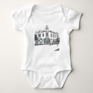 street of the old town baby bodysuit
