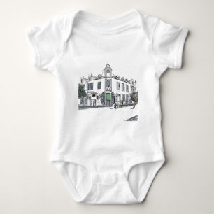 street of the old town baby bodysuit
