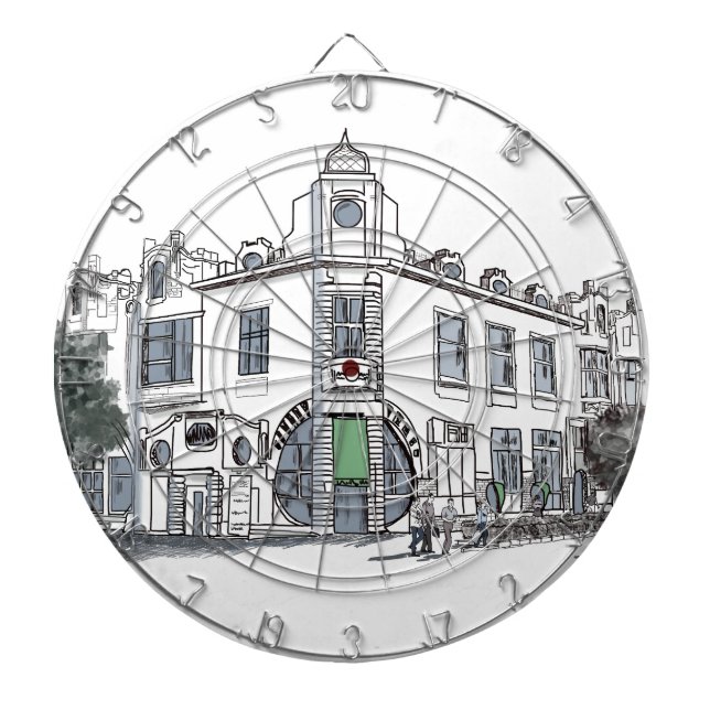 street of the old town dartboard (Front)