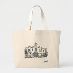 street of the old town large tote bag
