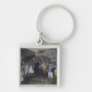 Street Performers at the Carnival Populaire Key Ring