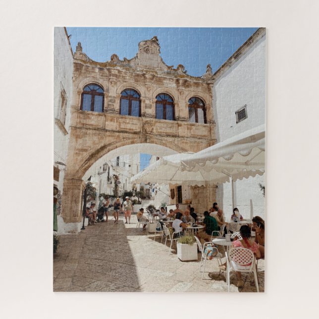 Street Photography in Otranto, Puglia, Italy  Jigsaw Puzzle (Vertical)
