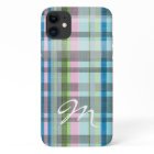 Street Plaid Pattern with monogram
