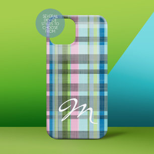 Street Plaid Pattern with monogram
