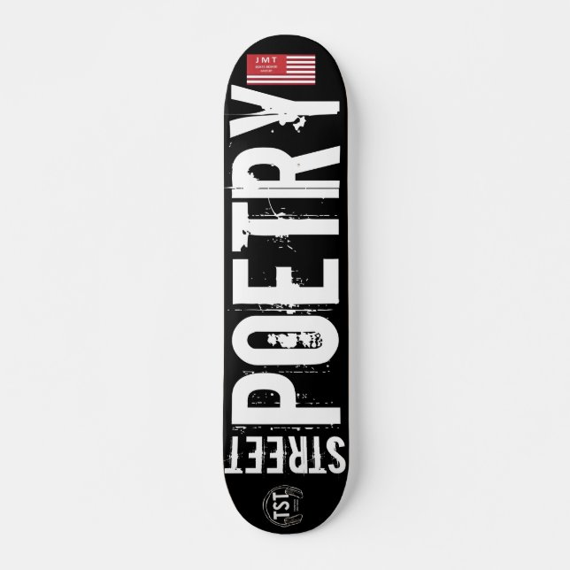 STREET POETRY Skateboard, 7¾" Deck Skateboard (Front)