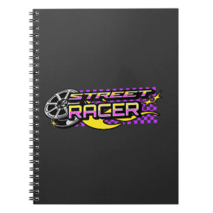 STREET RACERS BURNING WHEEL CLUB NOTEBOOK