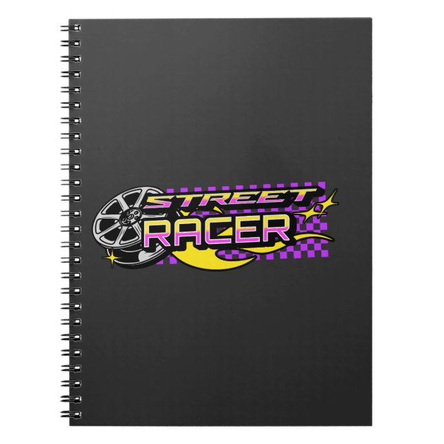 STREET RACERS BURNING WHEEL CLUB NOTEBOOK (Front)