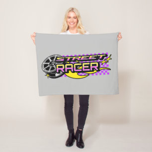 STREET RACERS - BURNING WHEEL - Y2K STYLE FLEECE BLANKET