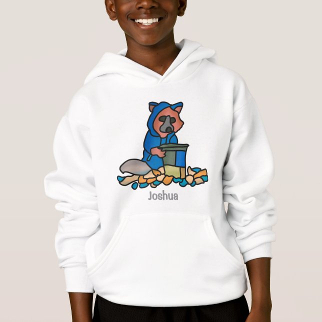 Street Racoon Exploring Through A Trash Can | Fun (Front)