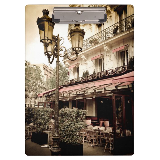 Street restaurant, Paris, France Clipboard (Front)