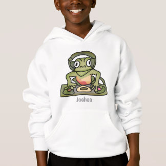 Street Retro Frog with Headphones | Funny