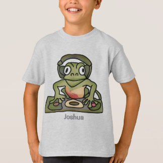 Street Retro Frog with Headphones | Funny T-Shirt