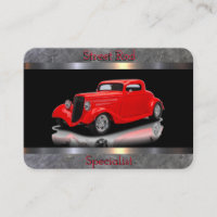 Street Rod Specialist Black, Red, Chrome