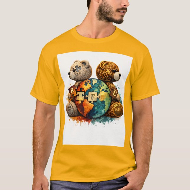 Street Royalty Teddy Bear Graphic T-Shirt (Front)
