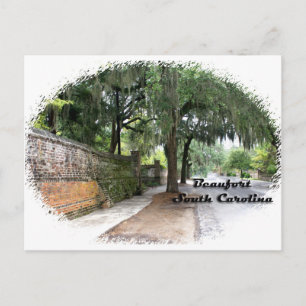 Street Scene, Beaufort, SC Postcard