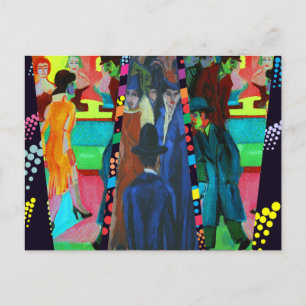 Street Scene by Ernst Ludwig Kirchner Postcard