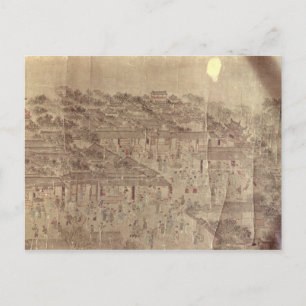 Street scene, Chinese, Ming Dynasty Postcard