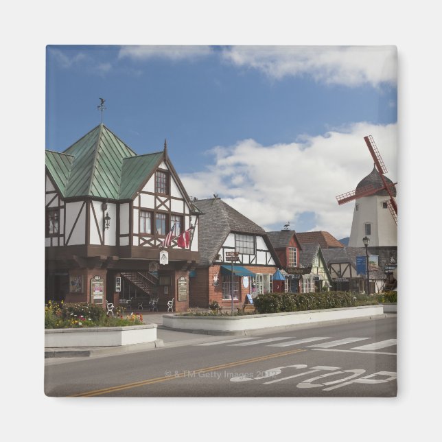 Street Scene from historic Solvang, 'The Danish Magnet (Front)