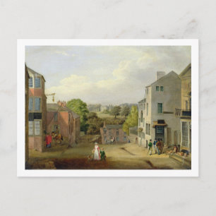 Street Scene in Chorley, Lancashire, with a View o Postcard