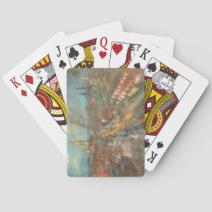 Street Scene in Indianapolis (Indiana, USA) Playing Cards
