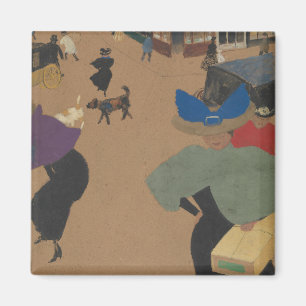 Street Scene in Paris Magnet