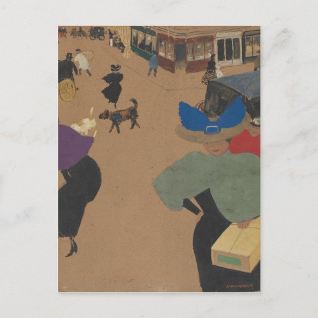 Street Scene in Paris Postcard (Front)