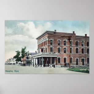 Street SceneGlendive, MT Poster