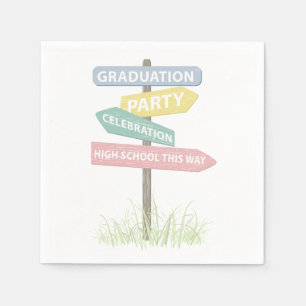 Street Sign 8th Grade Gradution Party Napkin