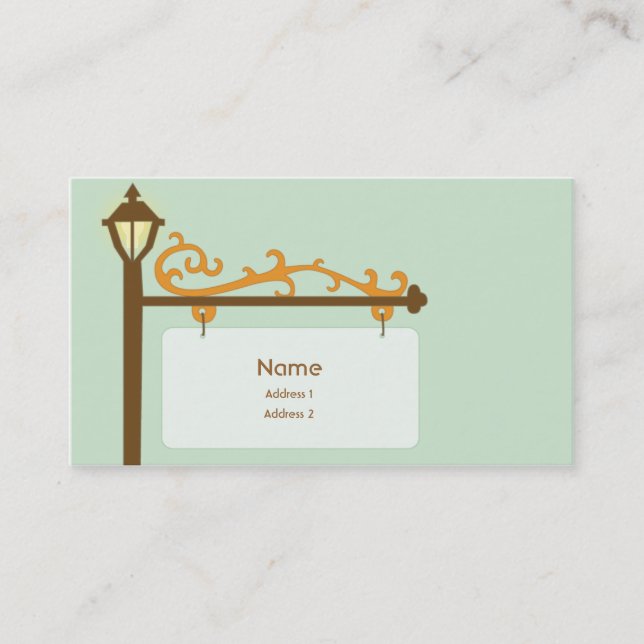 Street Sign - Business Card (Front)