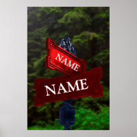 Street Sign for Personalised Names