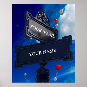 Street Sign for Personalised Names