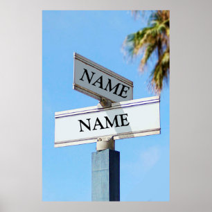 Street Sign for Personalized Names