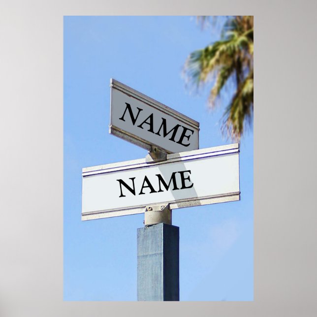 Street Sign for Personalized Names (Front)