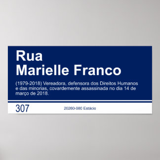 Street sign - Marielle Franco