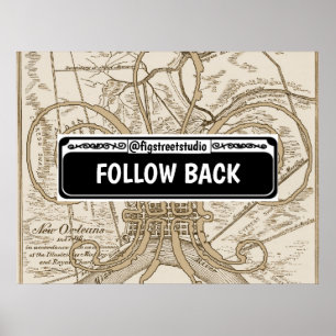 Street Sign, New Orleans, edit text, Poster