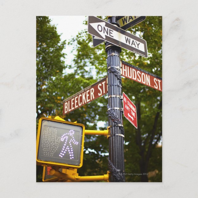 Street Signs 2 Postcard (Front)