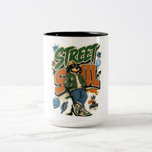 Street Soul Urban Streetwear T-Shirt Two-Tone Coffee Mug