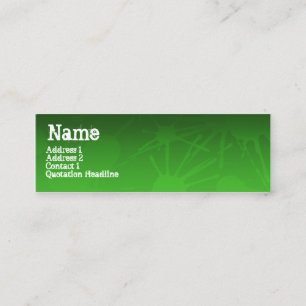STREET SPLATTER green Mini Business Card